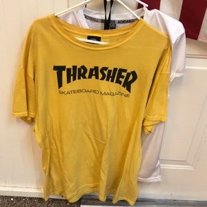 yellow thrasher tee